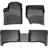 Коврики Weathertech Black для Porsche Cayenne (mkI)(4 round fixings) 2007-2010