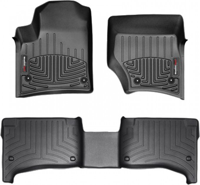 Коврики WeatherTech Black для Volkswagen Touareg (mkI); Porsche Cayenne (mkI)(4 round fixings) 2007-2010, цена: 10 849 грн.