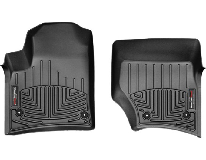Коврики WeatherTech Black для Volkswagen Touareg (mkI); Porsche Cayenne (mkI)(4 round fixings)(1 row) 2007-2010, цена: 6 692 грн.