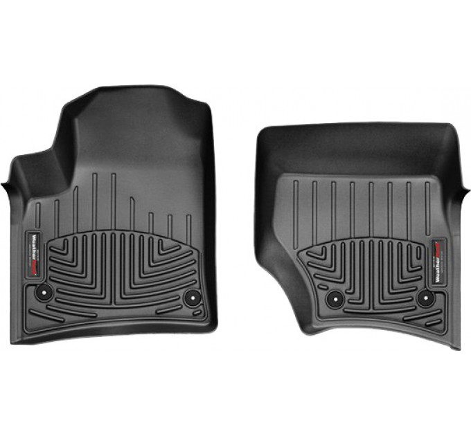 Коврики Weathertech Black для Volkswagen Touareg; Porsche Cayenne (mkI)(4 round fixings)(1 row) 2007-2010, ціна: 6 144 грн.