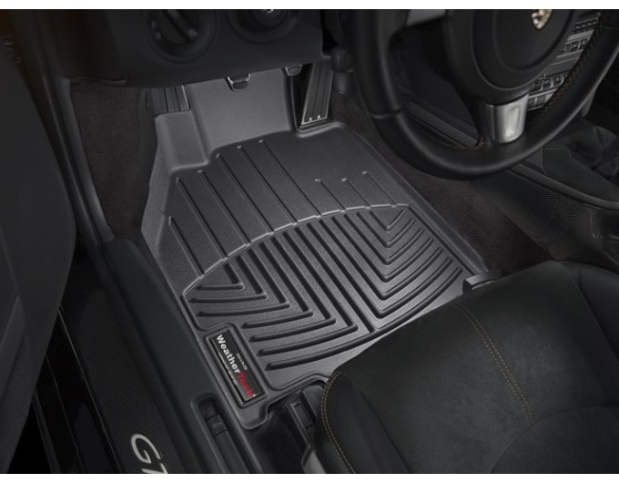 Коврики Weathertech Black для Porsche 911 (coupe & cabrio)(997) / Boxter / Cayman (987)(no Bose Sound)(1 row) 2004-2012, ціна: 6 692 грн.