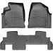 Коврики WeatherTech Black для Chevrolet Traverse; GMC Acadia; Buick Enclave (mkI)(1 twist fixing)(1-2 row)(2 row bench seat) 2007-2017, цена: 10 849 грн.