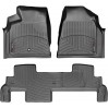 Коврики Weathertech Black для Chevrolet Traverse; GMC Acadia; Buick Enclave (mkI)(1 twist fixing)(1-2 row)(2 row bench seat) 2007-2017, ціна: 10 849 грн.