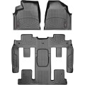 Коврики WeatherTech Black для GMC Acadia; Buick Enclave; Saturn Outlook (mkI)(1 twist fixing)(1-2-3 row)(2 row bucket seats) 2007-2017, цена: 13 472 грн.