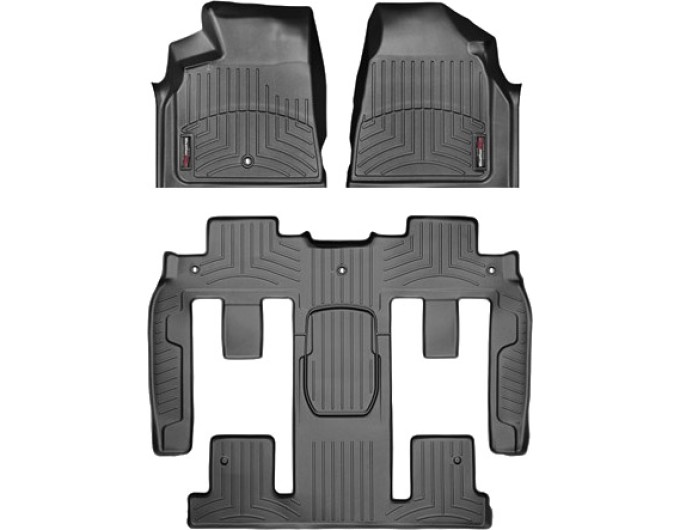 Коврики WeatherTech Black для Chevrolet Traverse (mkI)(1-2-3 row)(2 row bucket seat) 2009-2017, цена: 13 472 грн.
