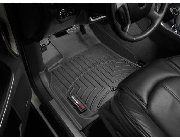Коврики WeatherTech Black для GMC Acadia; Buick Enclave; Saturn Outlook (mkI)(1 twist fixing)(1-2-3 row)(2 row bucket seats) 2007-2017, цена: 13 472 грн.