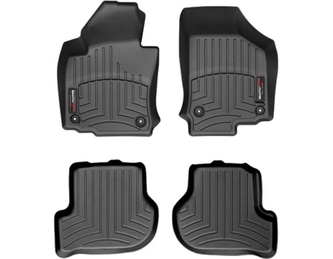 Коврики WeatherTech Black для Volkswagen Golf (mkV-mkVI) / Jetta (mkV) / Scirocco (mkIII); Skoda Octavia (mkII)(4 round fixings) 2003-2017, цена: 10 602 грн.