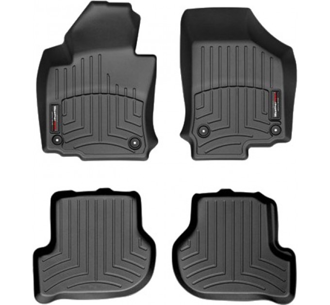 Коврики WeatherTech Black для Volkswagen Golf (mkV-mkVI) / Jetta (mkV) / Scirocco (mkIII); Skoda Octavia (mkII)(4 round fixings) 2003-2017, цена: 9 826 грн.