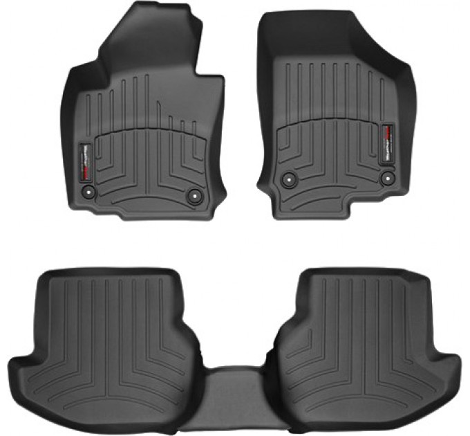 Коврики Weathertech Black для Volkswagen Eos (mkI)(4 round fixings) 2006-2015, ціна: 10 641 грн.