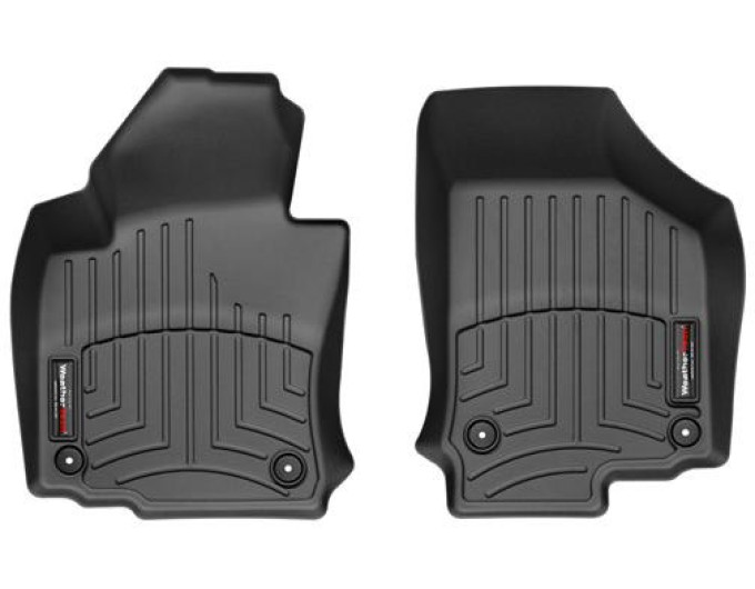 Коврики WeatherTech Black для Volkswagen Golf (mkV-mkVI) / Jetta (mkV) / Eos (mkI) / Scirocco (mkIII); Skoda Octavia (mkII)(4 round fixings)(1 row) 2003-2017, цена: 6 692 грн.