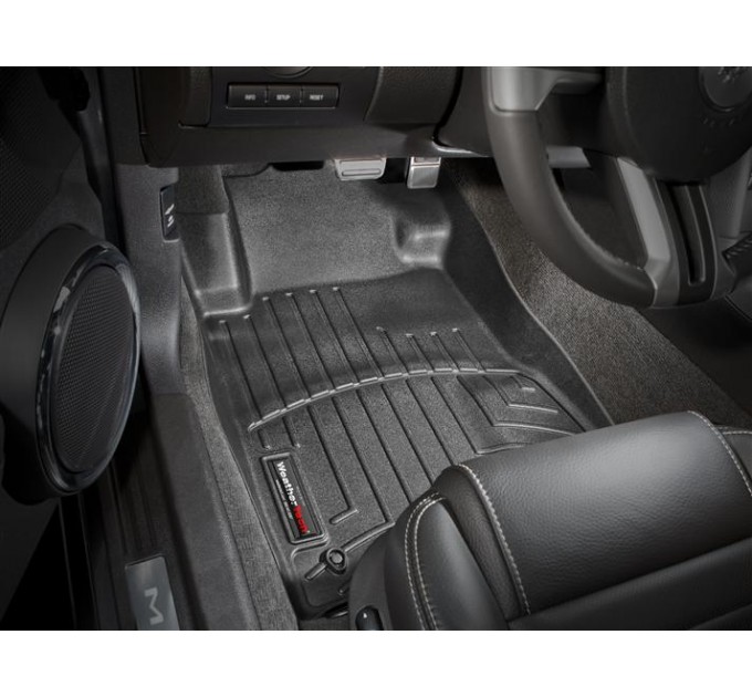 Коврики WeatherTech Black для Ford Mustang (mkV)(2 fixing hooks)(1 row) 2009-2010, цена: 6 144 грн.