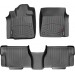 Коврики WeatherTech Black для Toyota Sequoia (mkII)(1-2 row)(no console on 2 row) 2008-2011, цена: 10 641 грн.