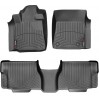 Коврики Weathertech Black для Toyota Sequoia (mkII)(1-2 row)(no console on 2 row) 2008-2011, ціна: 10 641 грн.