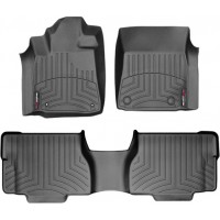 Коврики WeatherTech Black для Toyota Sequoia (mkII)(1-2 row)(2 row bucket seats with console) 2008-2011