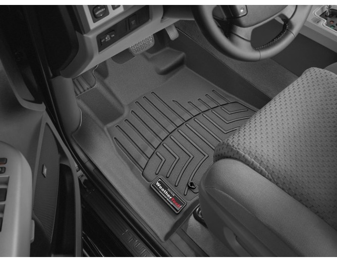 Коврики WeatherTech Black для Toyota Sequoia (mkII)(1-2 row)(2 row bucket seats with console) 2008-2011, цена: 11 709 грн.