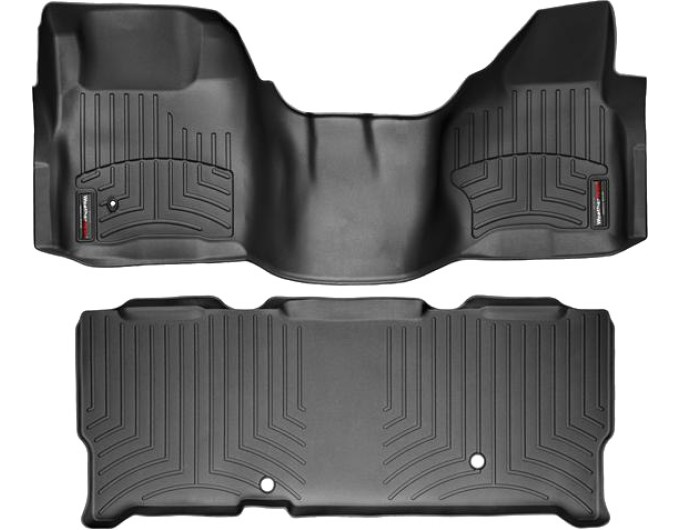 Коврики WeatherTech Black для Ford Super Duty (mkII)(extended cab)(no 4x4 shifter)(1 row - 1pc.) 2008-2010 automatic, цена: 13 480 грн.