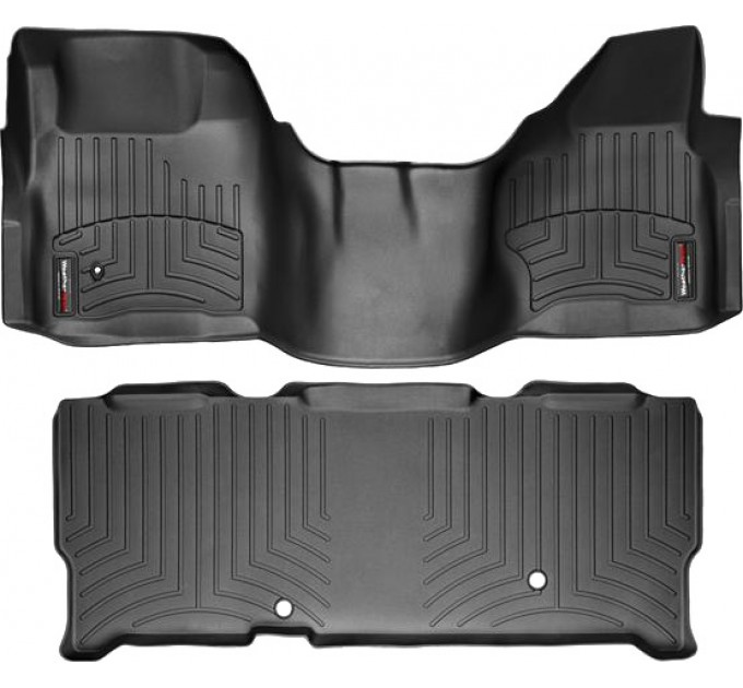 Коврики WeatherTech Black для Ford Super Duty (mkII)(extended cab)(no 4x4 shifter)(1 row - 1pc.) 2008-2010 automatic, цена: 12 479 грн.