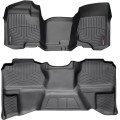 Коврики WeatherTech Black для Chevrolet Silverado (mkII)(extended cab)(no 4x4 shifter)(1 row bench)(no storage boxes under 2 row) 2007-2014, цена: 15 243 грн.