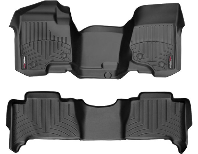 Коврики Weathertech Black для Chevrolet Tahoe (hybrid)(mkIII)(1-2 row)(1 row bench seats) 2007-2014, ціна: 13 259 грн.