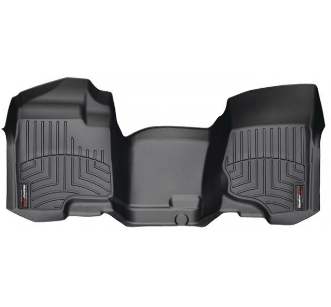 Коврики Weathertech Black для Chevrolet Tahoe (mkIII) / Silverado (mkII)(extended & double cab)(no 4x4 shifter)(1 row) 2007-2017, ціна: 7 773 грн.