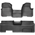Коврики WeatherTech Black для Ford F-150 (mkXI)(extended cab)(no 4x4 shifter)(1 row - 1pc.)(no console)(with air vents to 2 row)(2 fixing posts) 2010-2014, цена: 15 686 грн.