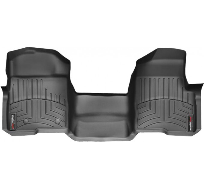 Коврики Weathertech Black для Ford F-150 (all cabs)(mkXI)(no 4x4 shifter)(no console)(with air vents to 2 row)(2 fixing posts)(1 pc.)(1 row) 2010-2014, ціна: 7 773 грн.