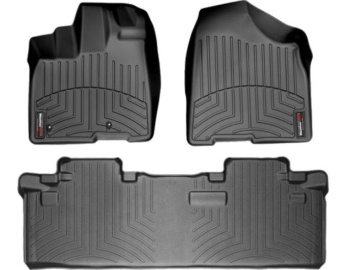 Коврики WeatherTech Black для Toyota Sienna (mkIII)(1-2 row)(8 seats) 2010-2012, цена: 11 488 грн.