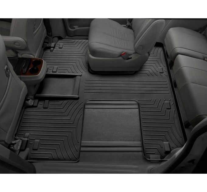 Коврики Weathertech Black для Toyota Sienna (mkIII)(1-2-3 row)(7 seats) 2010-2012, ціна: 12 487 грн.