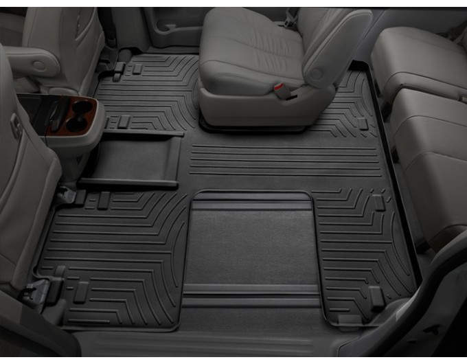 Коврики WeatherTech Black для Toyota Sienna (mkIII)(1-2-3 row)(7 seats) 2013-2020, цена: 13 472 грн.
