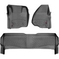 Коврики WeatherTech Black для Ford Super Duty (mkIII)(double cab)(no 4x4 shifter)(1 row - 2pcs.)(no dead pedal) 2011-2012 automatic, цена: 13 472 грн.