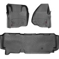 Коврики WeatherTech Black для Ford Super Duty (mkIII)(extended cab)(no 4x4 shifter)(1 row - 2pcs.)(no dead pedal) 2011-2012 automatic, цена: 13 472 грн.