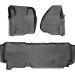 Коврики WeatherTech Black для Ford Super Duty (mkIII)(extended cab)(no 4x4 shifter)(1 row - 2pcs.)(no dead pedal) 2011-2012 automatic, цена: 12 487 грн.