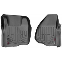 Коврики WeatherTech Black для Ford Super Duty (mkIII)(extended & double cab)(no 4x4 shifter)(no dead pedal)(2 pcs.)(1 row) 2011-2012 automatic