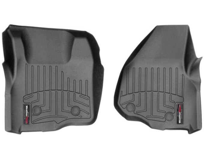 Коврики WeatherTech Black для Ford Super Duty (mkIII)(extended & double cab)(no 4x4 shifter)(no dead pedal)(2 pcs.)(1 row) 2011-2012 automatic, цена: 6 692 грн.
