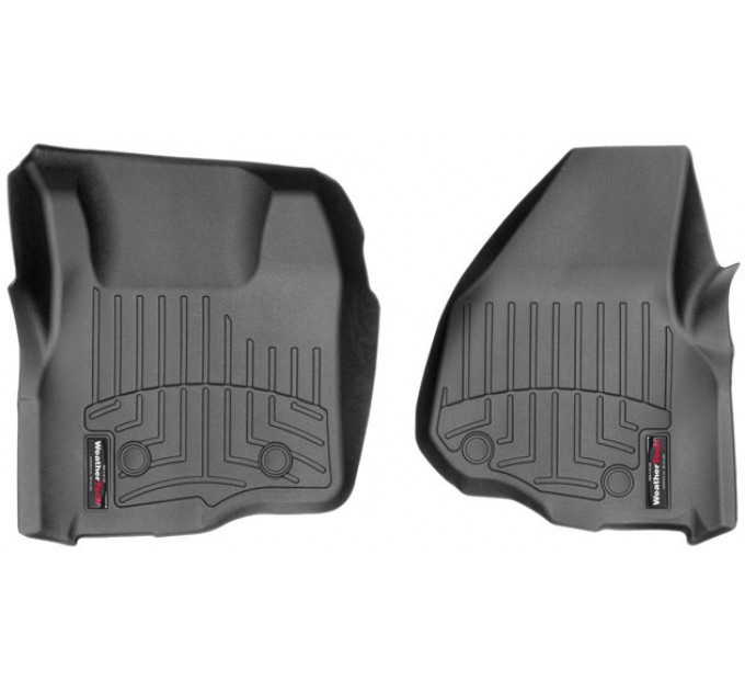 Коврики WeatherTech Black для Ford Super Duty (mkIII)(extended & double cab)(no 4x4 shifter)(no dead pedal)(2 pcs.)(1 row) 2011-2012 automatic, цена: 6 144 грн.