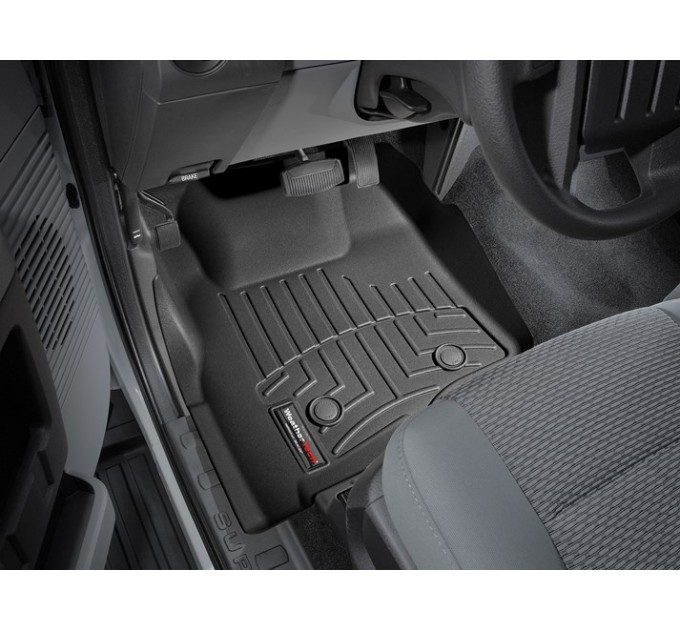 Коврики WeatherTech Black для Ford Super Duty (mkIII)(extended cab)(no 4x4 shifter)(1 row - 2pcs.)(no dead pedal) 2011-2012 automatic, цена: 12 487 грн.