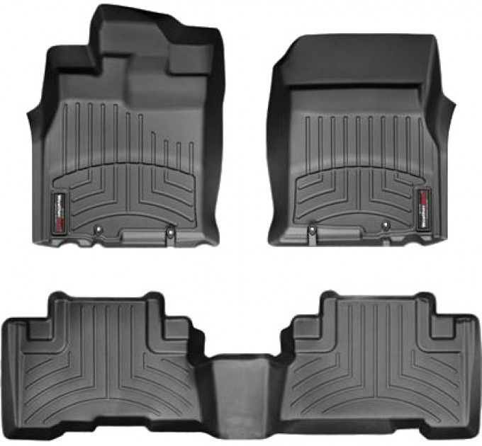 Коврики WeatherTech Black для Toyota FJ Cruiser (mkI)(4 fixing hooks) 2006-2011 automatic, цена: 10 641 грн.