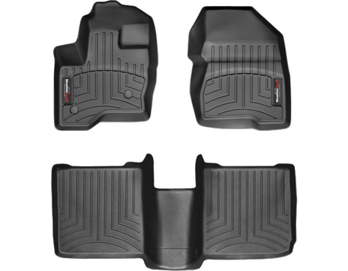 Коврики WeatherTech Black для Ford Flex (mkI)(1-2 row)(2 fixing posts) 2009→, цена: 11 709 грн.