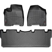 Коврики Weathertech Black для Toyota Sienna (mkII)(1-2 row)(1 row 2pcs.) 2003-2009