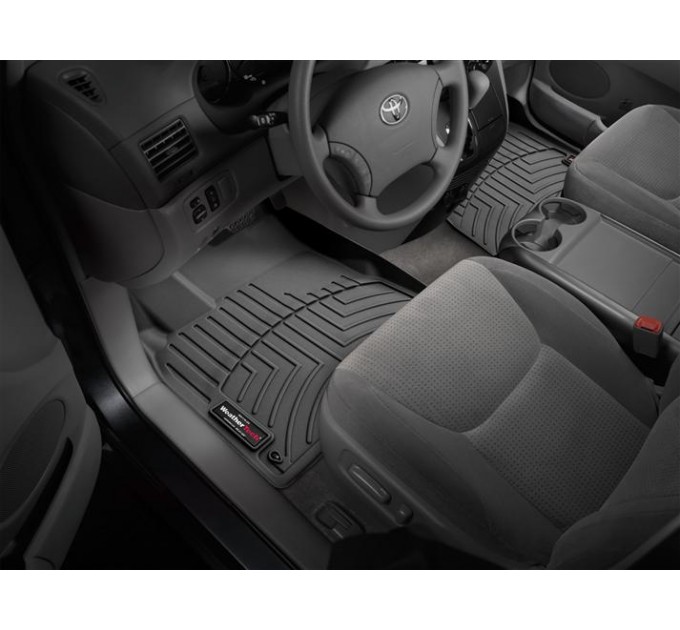 Коврики Weathertech Black для Toyota Sienna (mkII)(1-2 row)(1 row 2pcs.) 2003-2009, ціна: 10 849 грн.