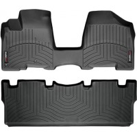 Коврики Weathertech Black для Toyota Sienna (mkII)(1-2 row)(1 row 1pcs.) 2003-2009