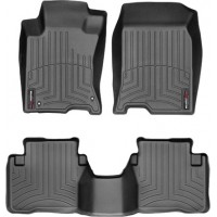 Коврики WeatherTech Black для Honda Crosstour (mkI)(2WD)(2 fixing hooks) 2010-2015