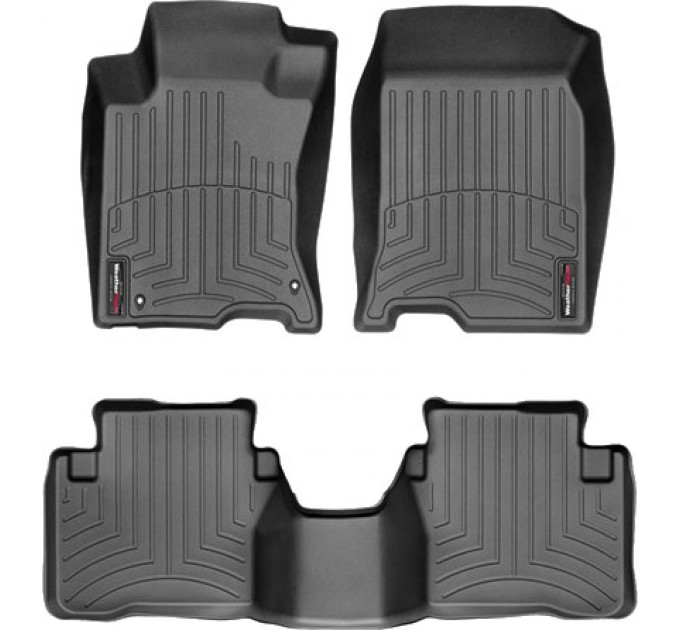 Коврики WeatherTech Black для Honda Crosstour (mkI)(2WD)(2 fixing hooks) 2010-2015, цена: 10 641 грн.