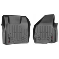 Коврики Weathertech Black для Ford Super Duty (single cab)(mkIII)(no 4x4 shifter)(no dead pedal)(2 pcs.)(1 row) 2011-2012 automatic