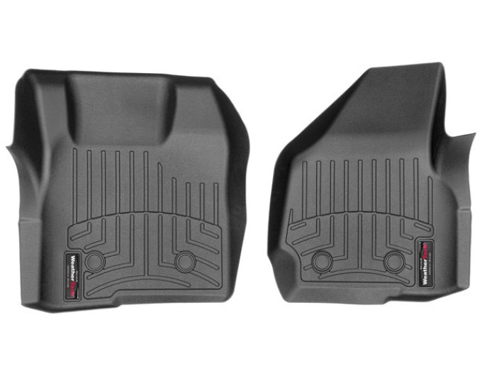 Коврики WeatherTech Black для Ford Super Duty (mkIII)(single cab)(no 4x4 shifter)(no dead pedal)(2 pcs.)(1 row) 2011-2012 automatic, цена: 6 692 грн.