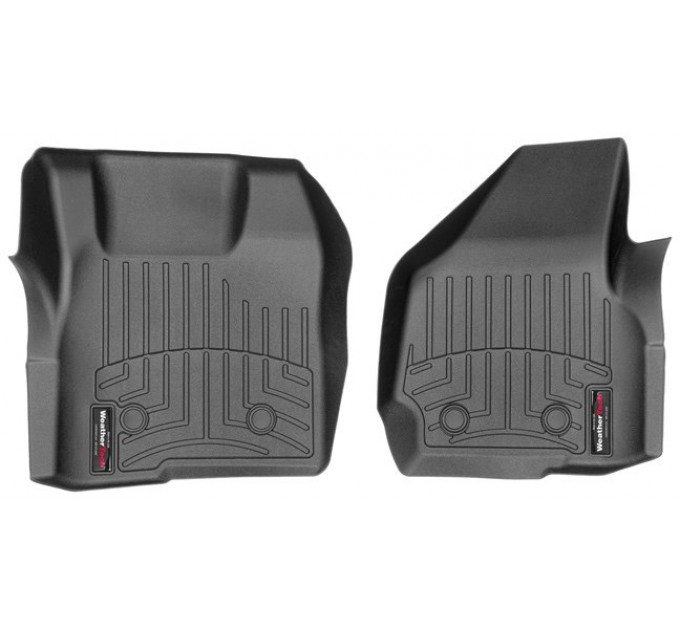 Коврики WeatherTech Black для Ford Super Duty (mkIII)(single cab)(no 4x4 shifter)(no dead pedal)(2 pcs.)(1 row) 2011-2012 automatic, цена: 6 144 грн.