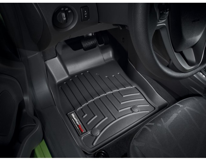Коврики WeatherTech Black для Ford Fiesta (mkVII)(1 row) 2009-2018 automatic (USA), цена: 6 692 грн.