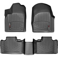 Коврики Weathertech Black для Jeep Grand Cherokee (US)(WK2); Dodge Durango (mkIII)(1-2 row)(2 row bench) 2011-2012