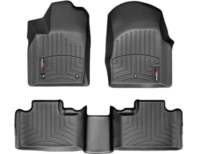 Коврики WeatherTech Black для Jeep Grand Cherokee (WK2)(1-2 row)(2 row bench) 2011-2012 (USA); Dodge Durango (mkIII)(1-2 row)(2 row bench) 2011-2012, цена: 11 709 грн.