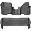 Коврики WeatherTech Black для Ford Super Duty (mkIII)(double cab)(no 4x4 shifter)(1 row - 1pc.)(no dead pedal) 2011-2012 automatic, цена: 14 117 грн.